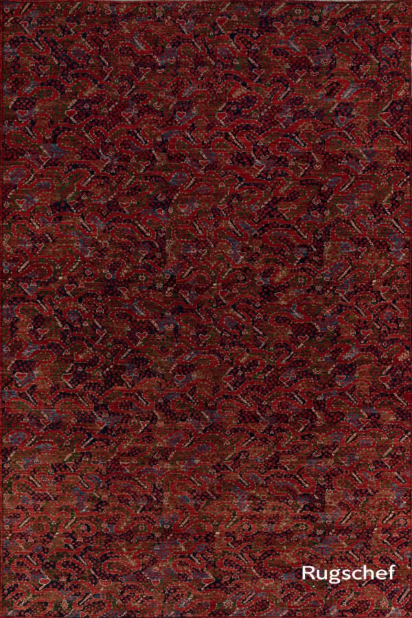 Distressed Antique Floor Rug