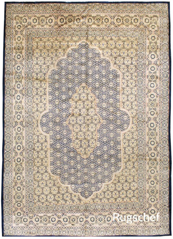 Antique Oriental Border Rug