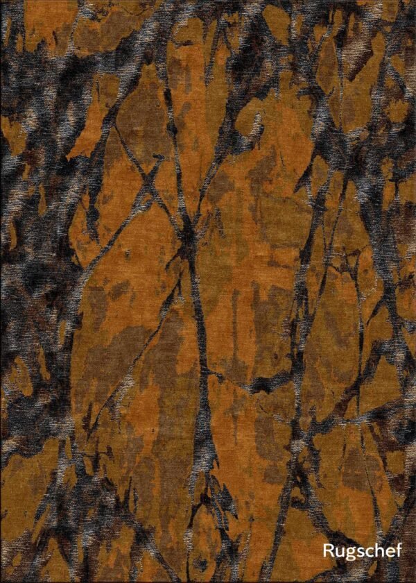 Abstract Brushstroke Design Rug